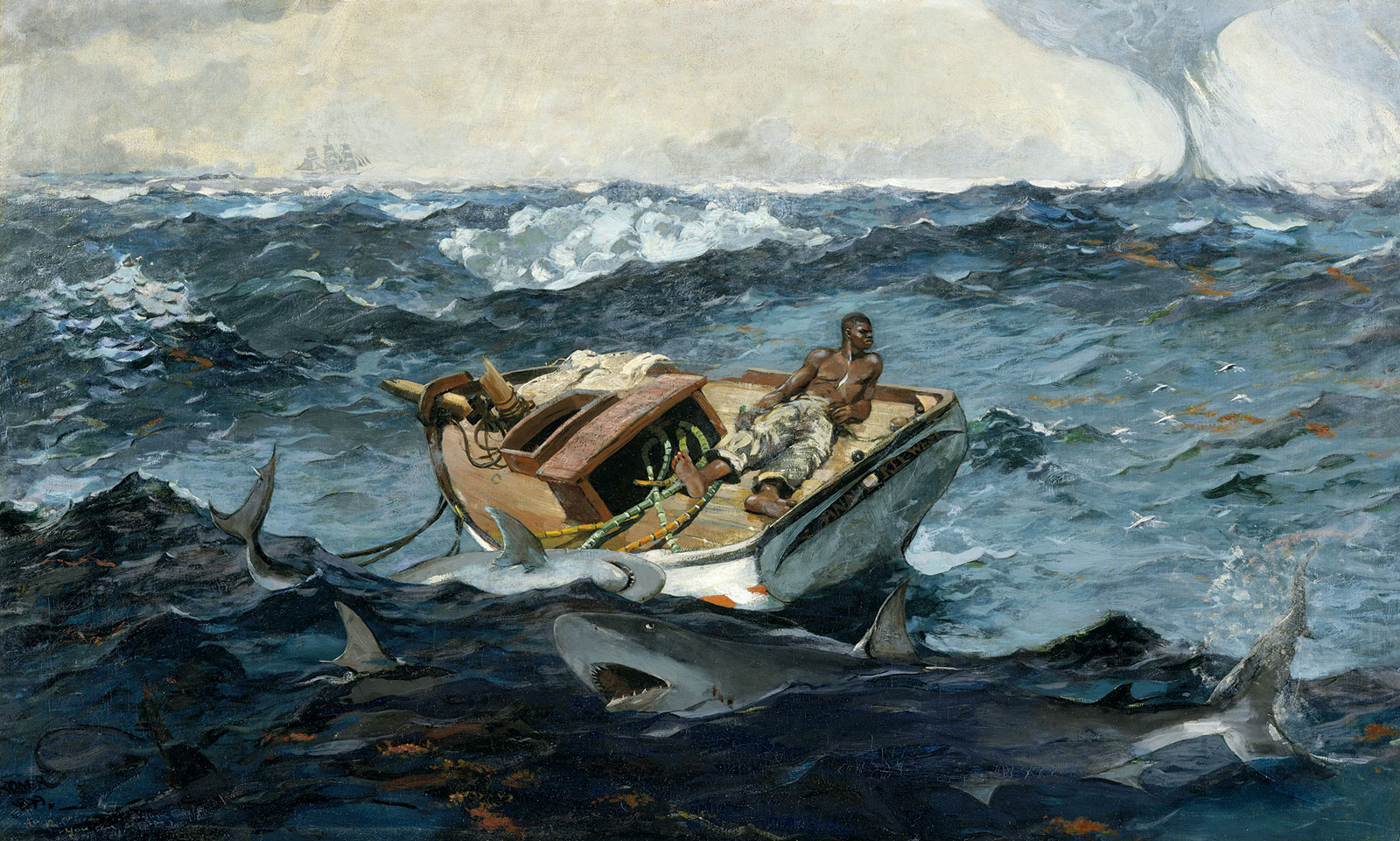 Winslow Homer, *La corriente del golfo*, 1899. The Metropolitan Museum of Art