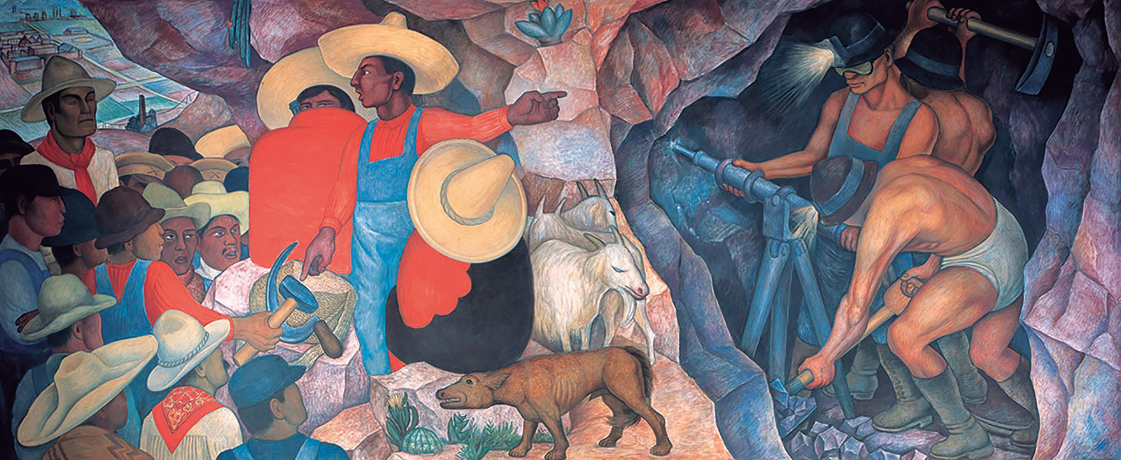 Xavier Guerrero, detalle del mural del Museo Nacional de Agricultura, Chapingo, 1920-1924