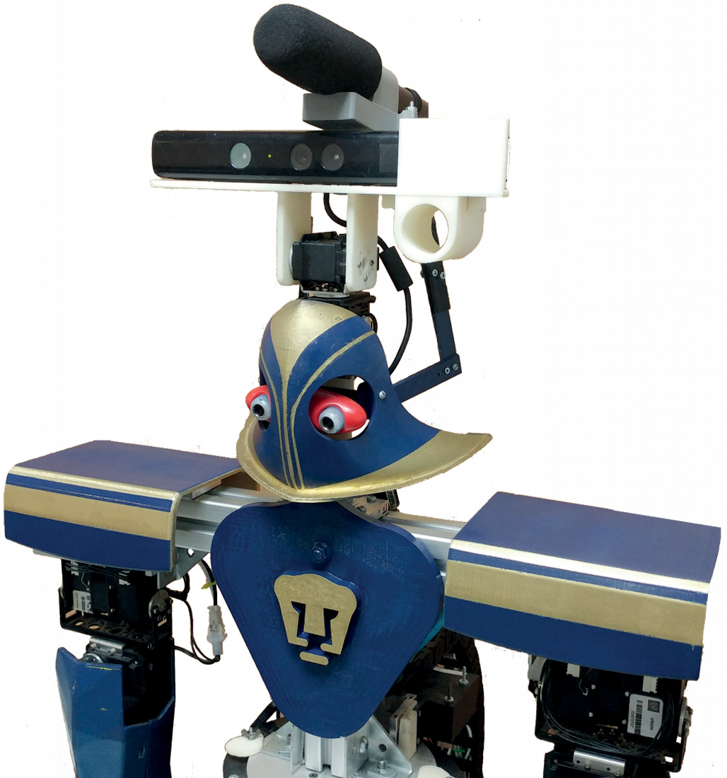 Robot Justina. Fotografía del Laboratorio de Bio-Robótica de la UNAM