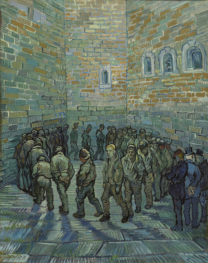 Vincent van Gogh, _La ronda de los presos_, 1890