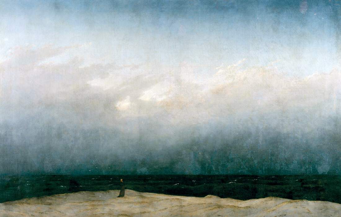 Caspar David Friedrich, *Monje a la orilla del mar*, *ca*. 1808-1809 