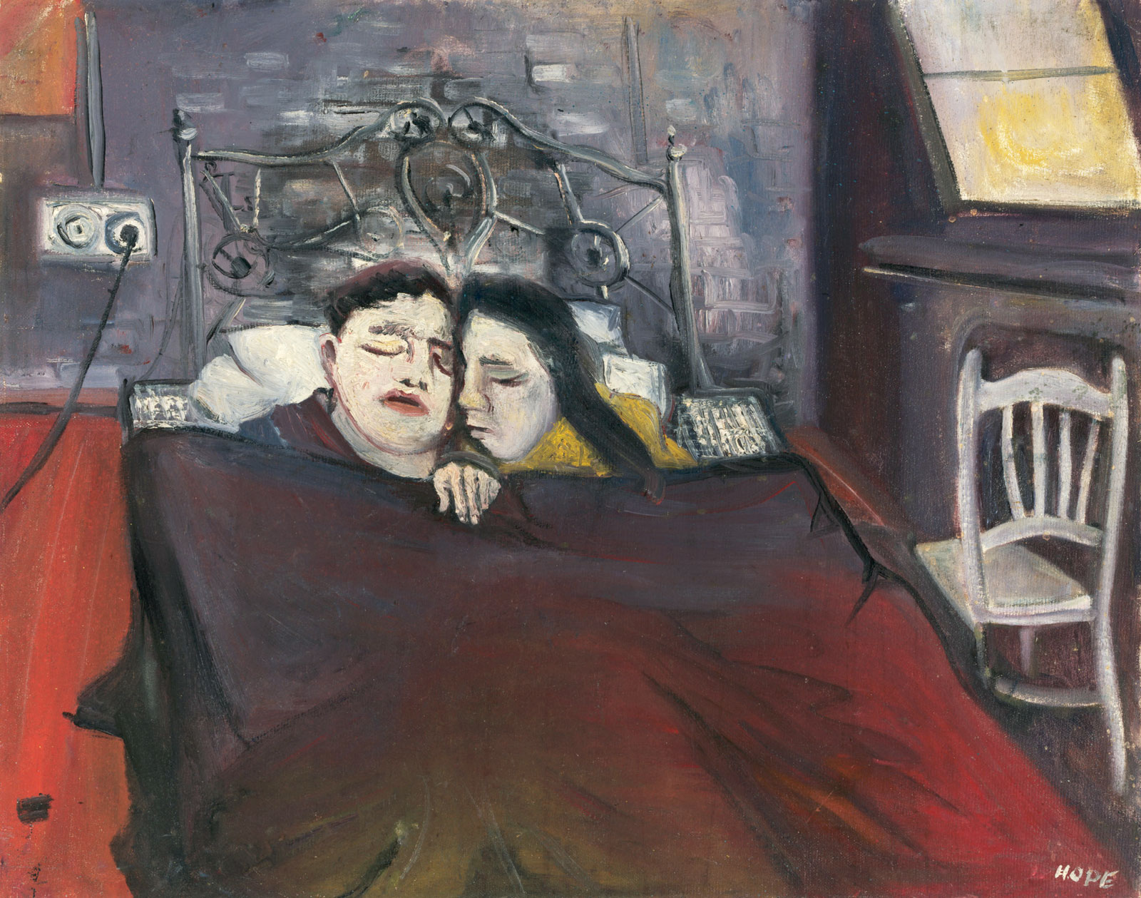 ©Laurence Hope, *Lovers in bed*, 1952. National Gallery of Australia