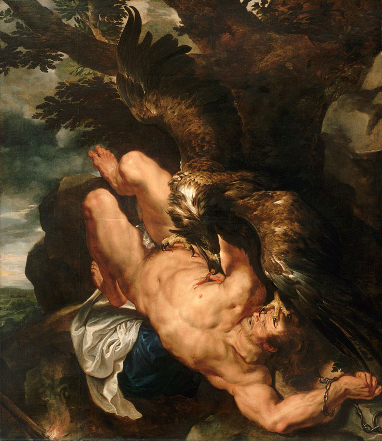 Peter Paul Rubens, Prometheus atado, ca.1611-1612 (Dominio público)