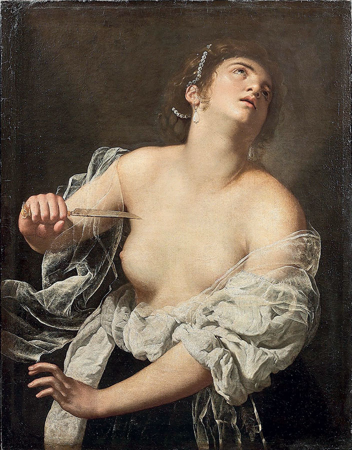 Artemisia Gentileschi, _Lucrecia_, _ca_. 1630. The Getty Museum 