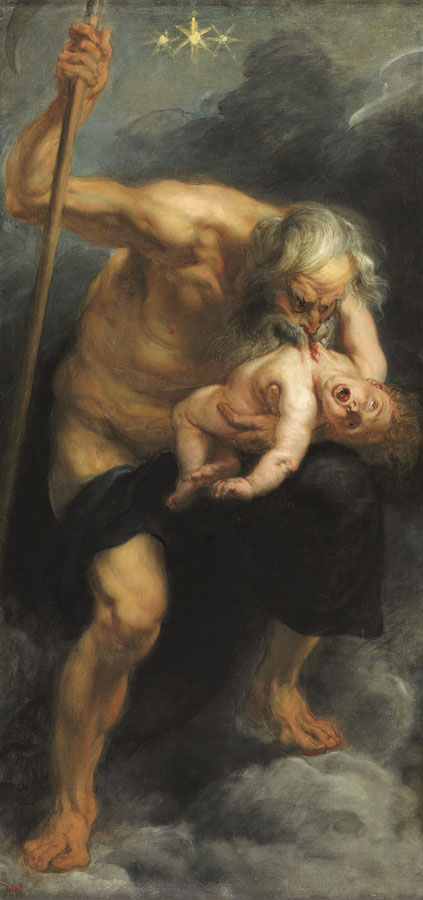Pedro Pablo Rubens, _Saturno devorando_ a su hijo, 1636-1638. Museo del Prado