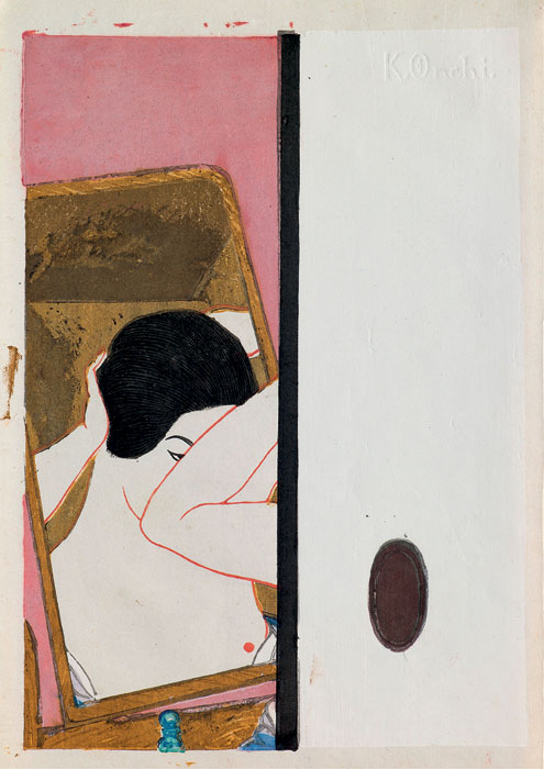 Onchi Kōshirō, *Espejo*, *ca*. 1930 