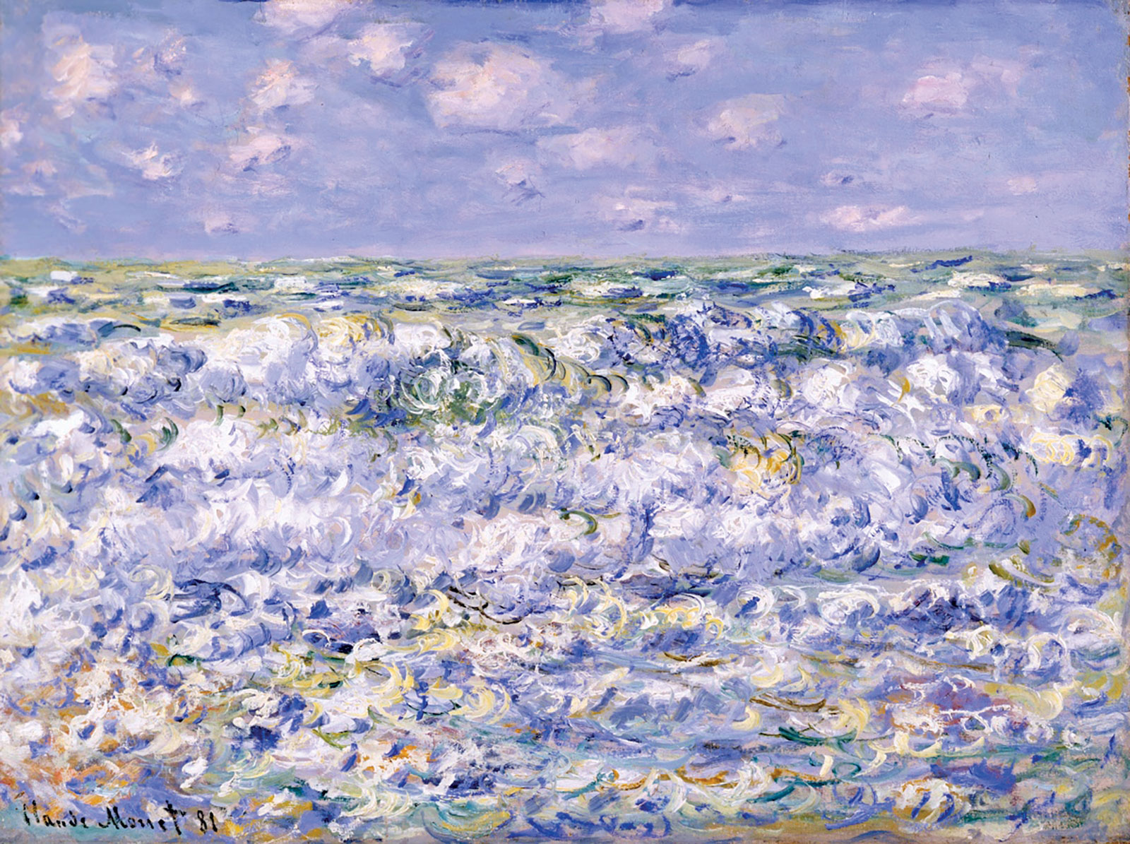 Claude Monet, *Olas rompiendo*, 1881. Legion of Honor San Francisco, California