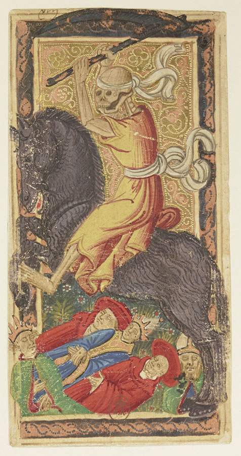 La Muerte del _Tarot dit de Charles VI_, 1475-1500. Bibliothèque Nationale de France