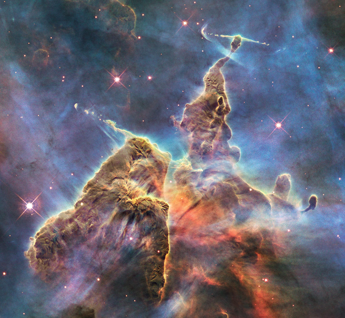 Montaña mística, Carina Nebula, 2010. NASA, Hubble Heritage Team