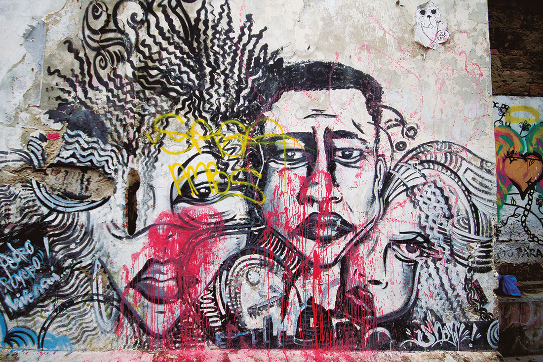 Mural en el barrio de Getsemani, Cartagena, 2014. Fotografía de Garrett Ziegler