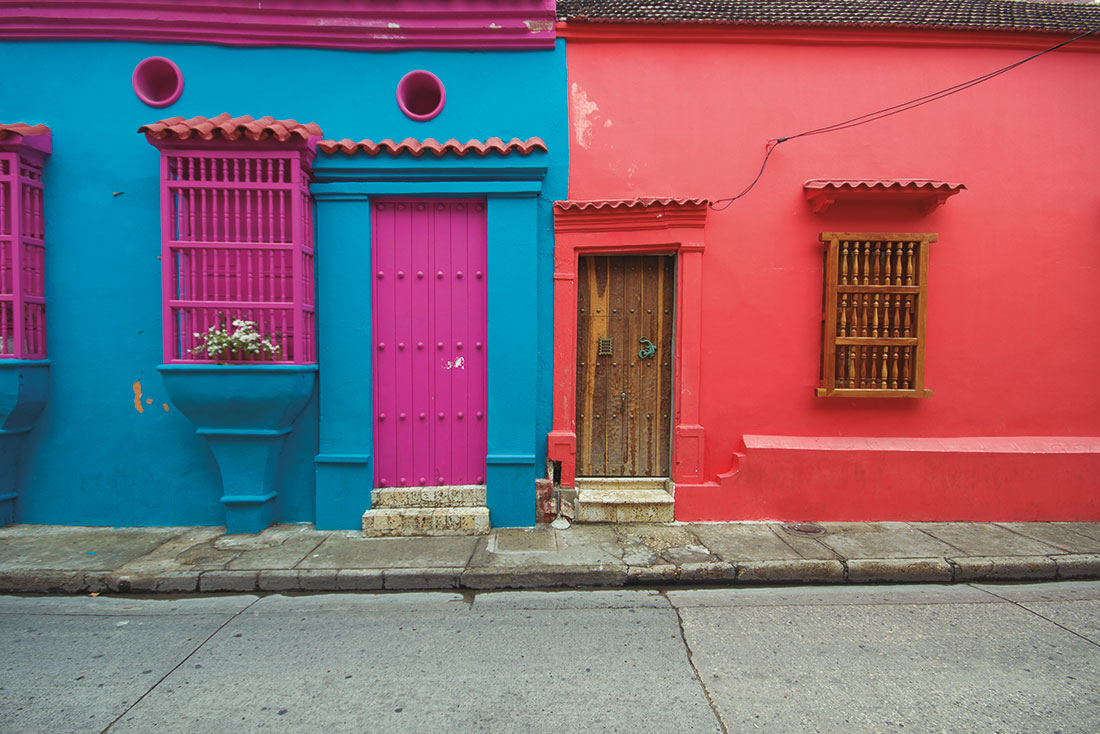 Casas en Cartagena, Colombia, 2014. Fotografía de Garrett Ziegler