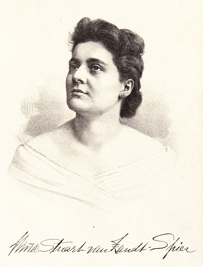 Nina van Zandt Spies, 1887. Illinois State Library