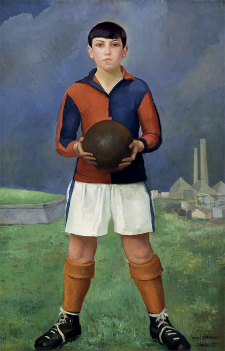 Ángel Zárraga, *Joven futbolista*, 1926