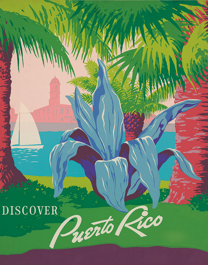Frank S. Nicholson, _Discover Puerto Rico U.S.A._, 1940. Work Projects Administration Poster Collection, Library of Congress