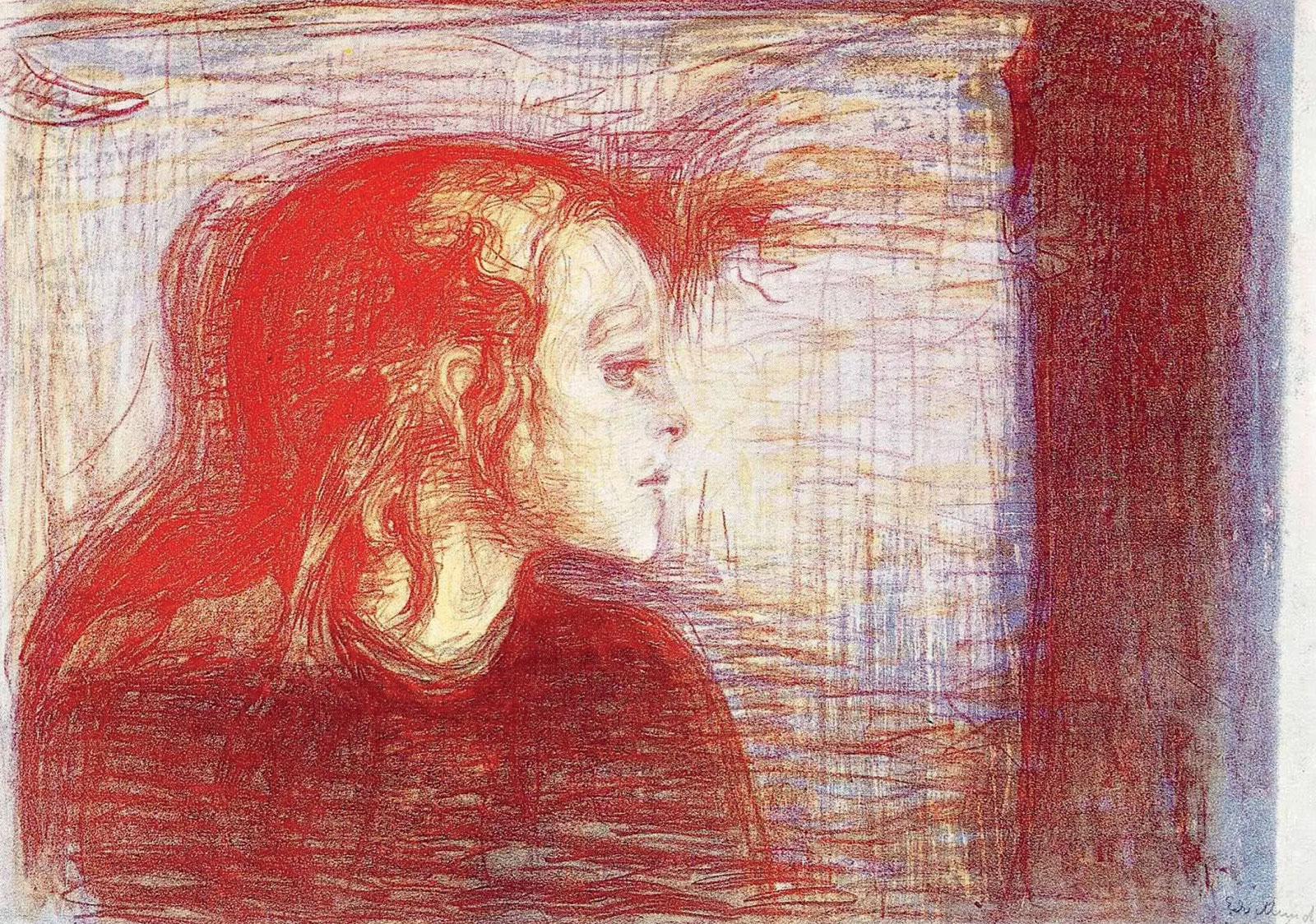Edvard Munch, *Niño enfermo II*, 1896. Museo Munch