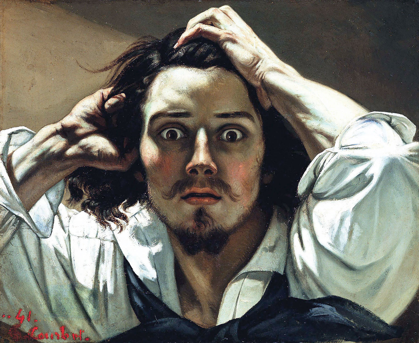 Gustave Courbet, *El desesperado*, 1844-1845. Colección privada