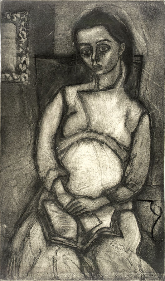 Will Barnet, _Pregnancy_, 1938. ©Smithsonian American Art Museum