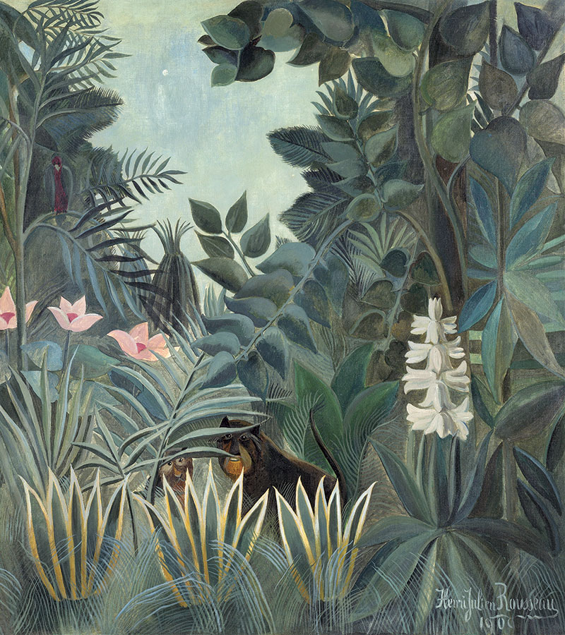 Henri Rousseau, _La jungle équatoriale_, 1909