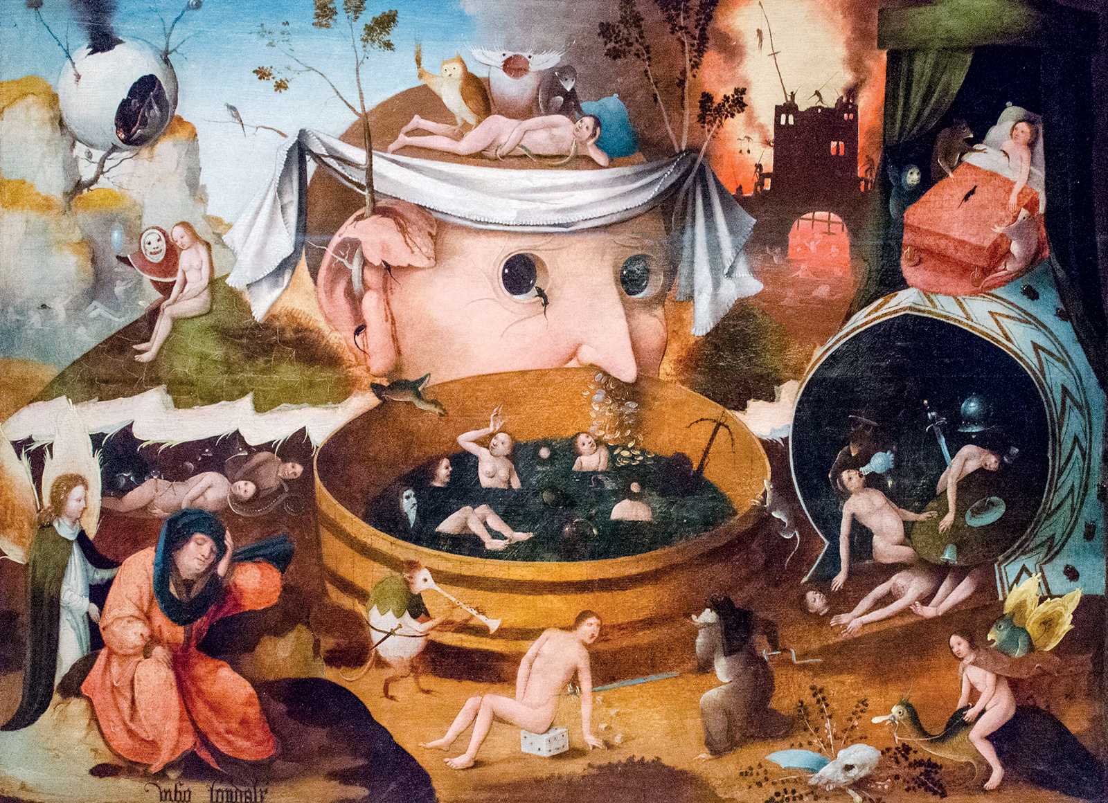 Hieronymus Bosch, *Visión del tondal*, *ca*. 1484. Museo Lázaro Galdiano 