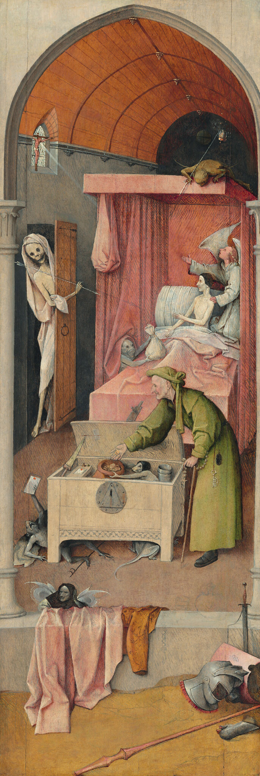 Hieronymus Bosch, *La muerte y la avara*, *ca*. 1485-1490. National Gallery of Art