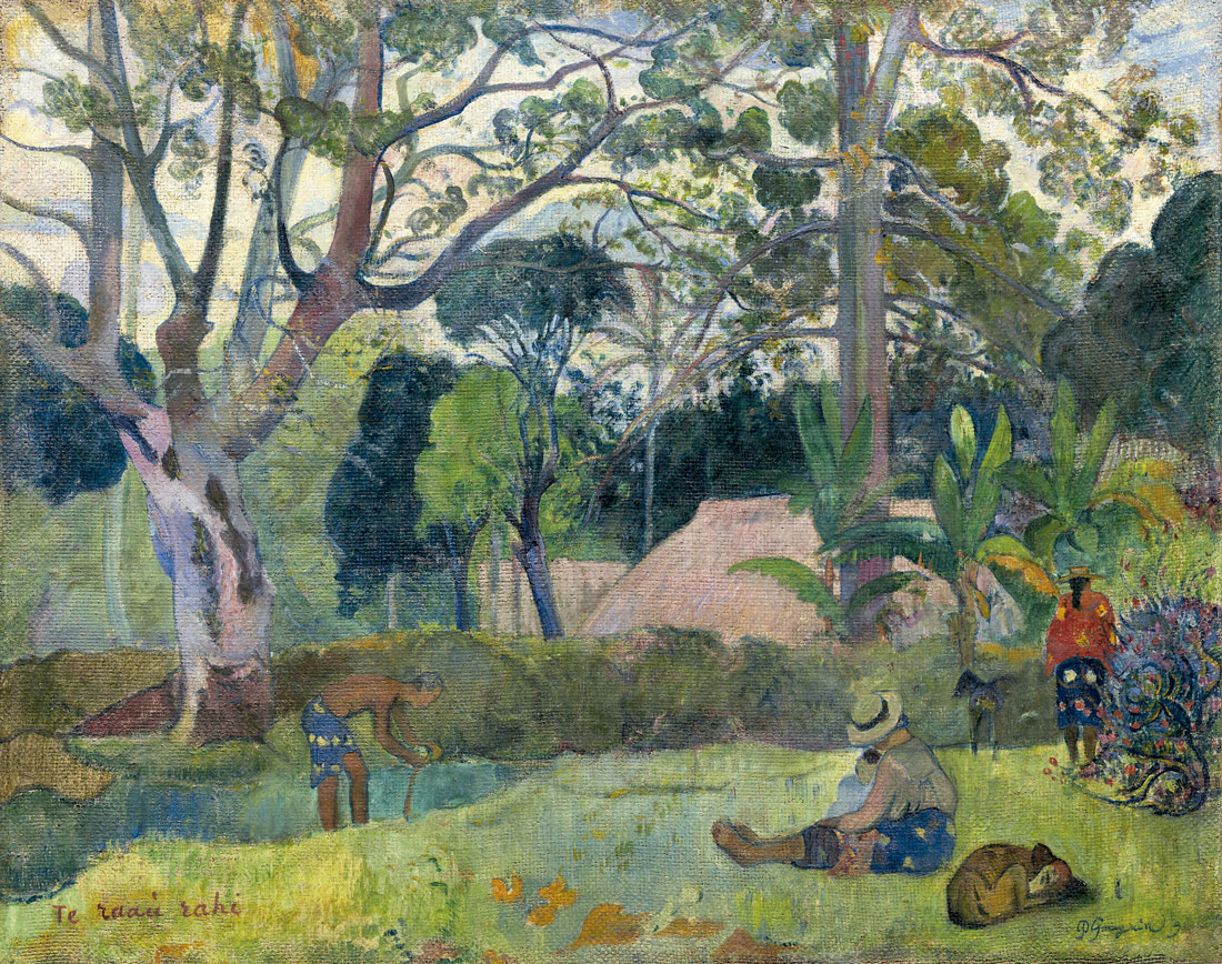 Paul Gauguin, _Te raau rahi (The Big Tree)_, 1891. The Art Institute of Chicago