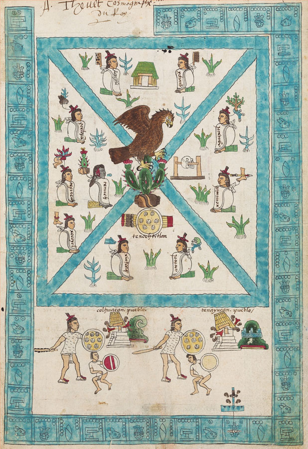México- Tenochtitlan, _Códice Mendoza_, 1541. Bodleian Libraries, University of Oxford -BY-NC