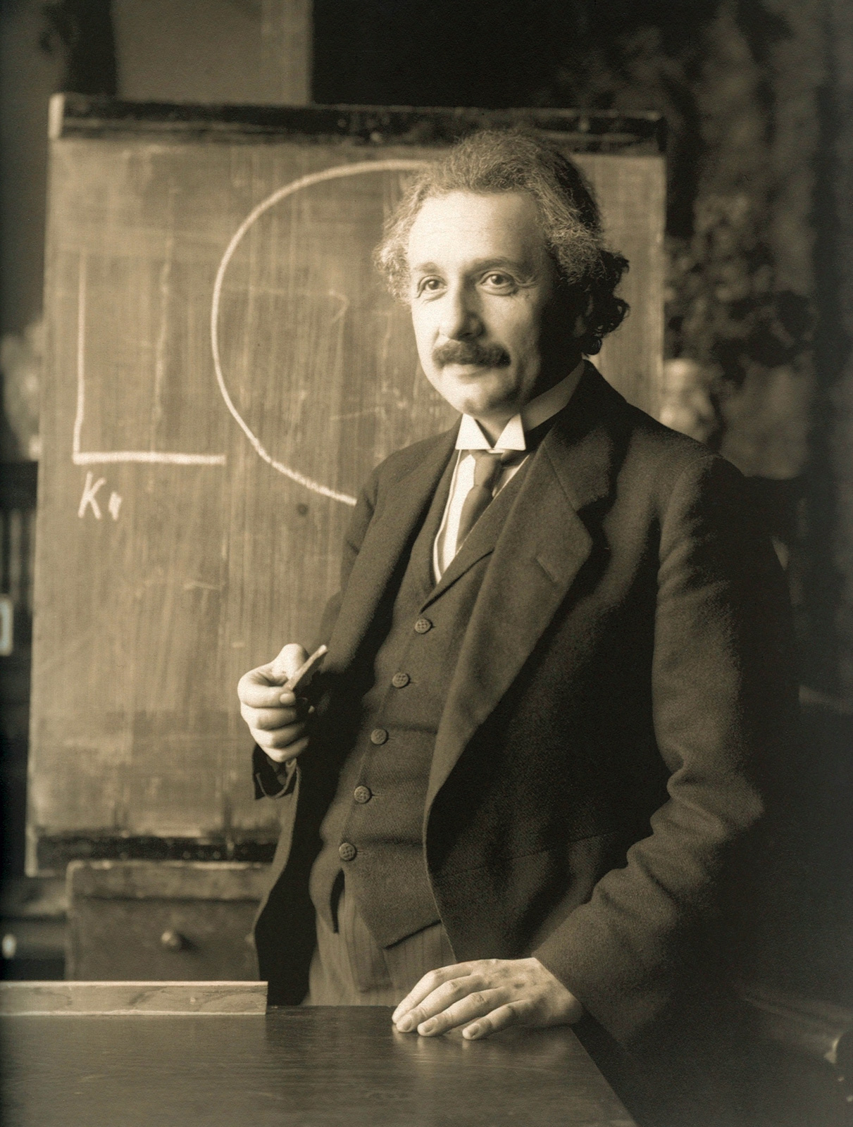 Albert Einstein, 1921. Fotografía de F. Schmutzer