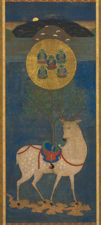Mandala Kasuga del Ciervo, ca. 1350, Japón. Cleveland Museum of Art (Dominio público)