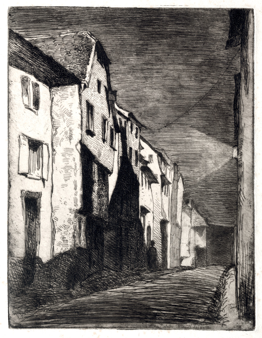 James McNeill Whistler, *Twelve Etchings from Nature: Street in Saverne*, 1858. The Cleveland Museum of Art