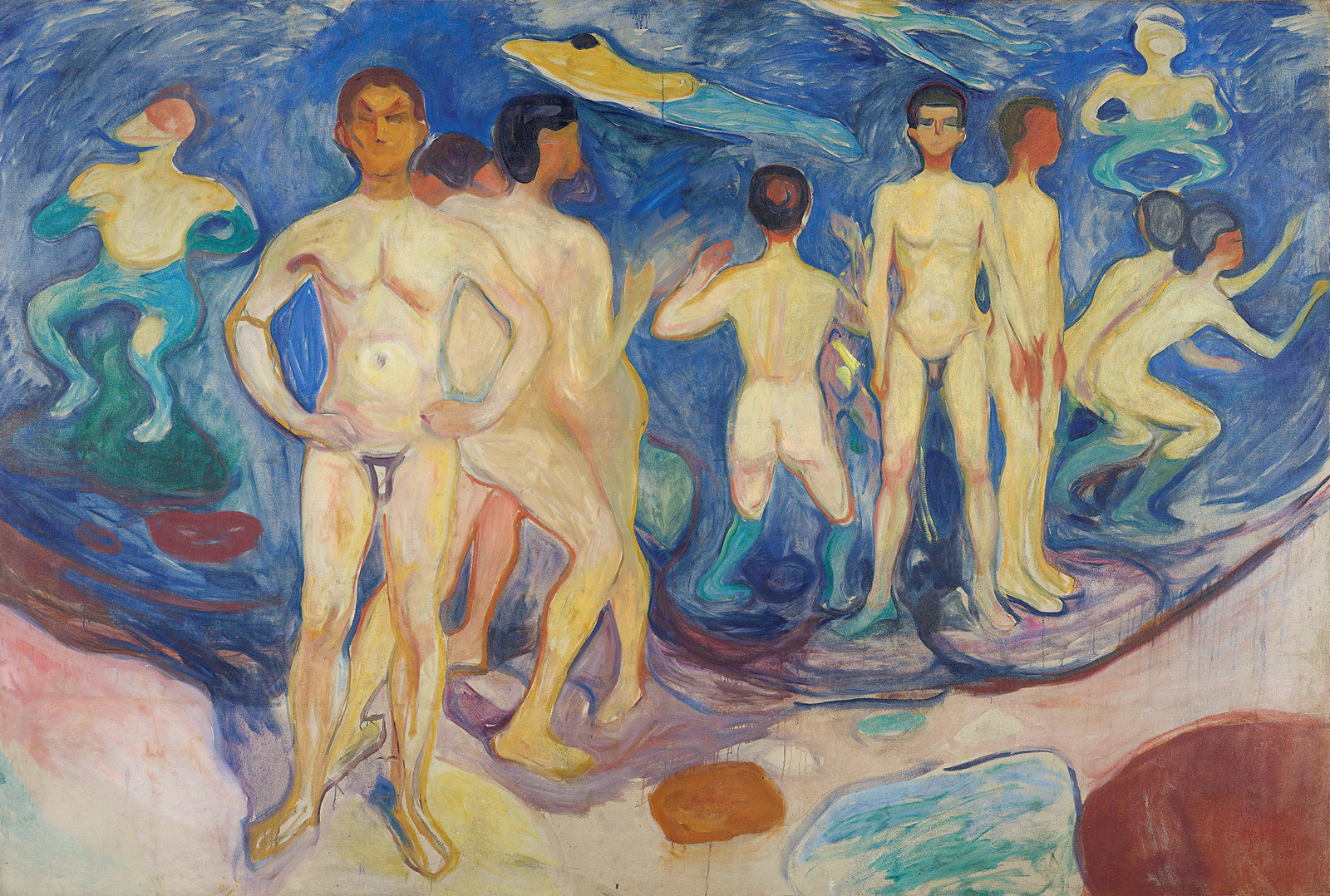 Edvard Munch, *Jóvenes bañándose,* 1904. Munchmuseet