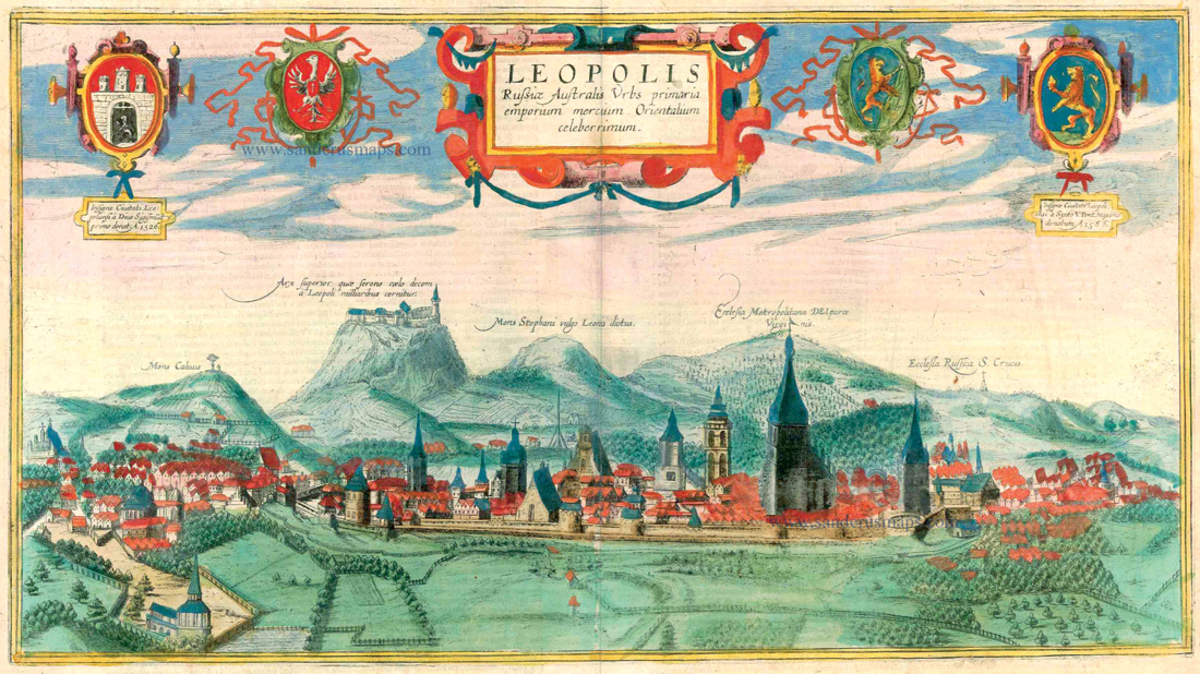 Mapa de Lviv, 1618