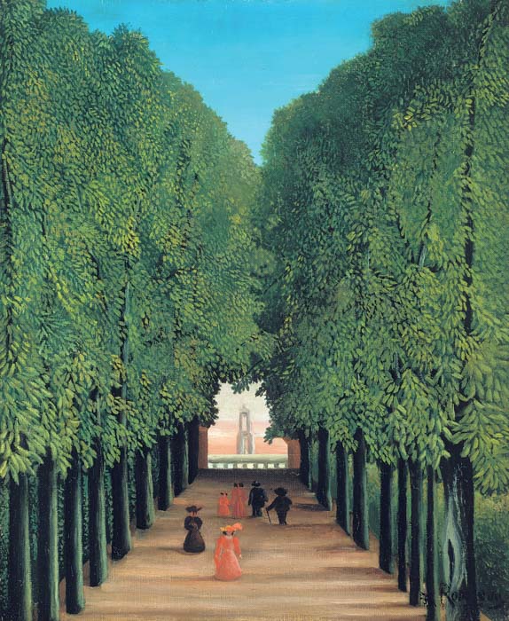 Henri Rousseau, *La avenida en el parque de Saint Cloud*, 1908