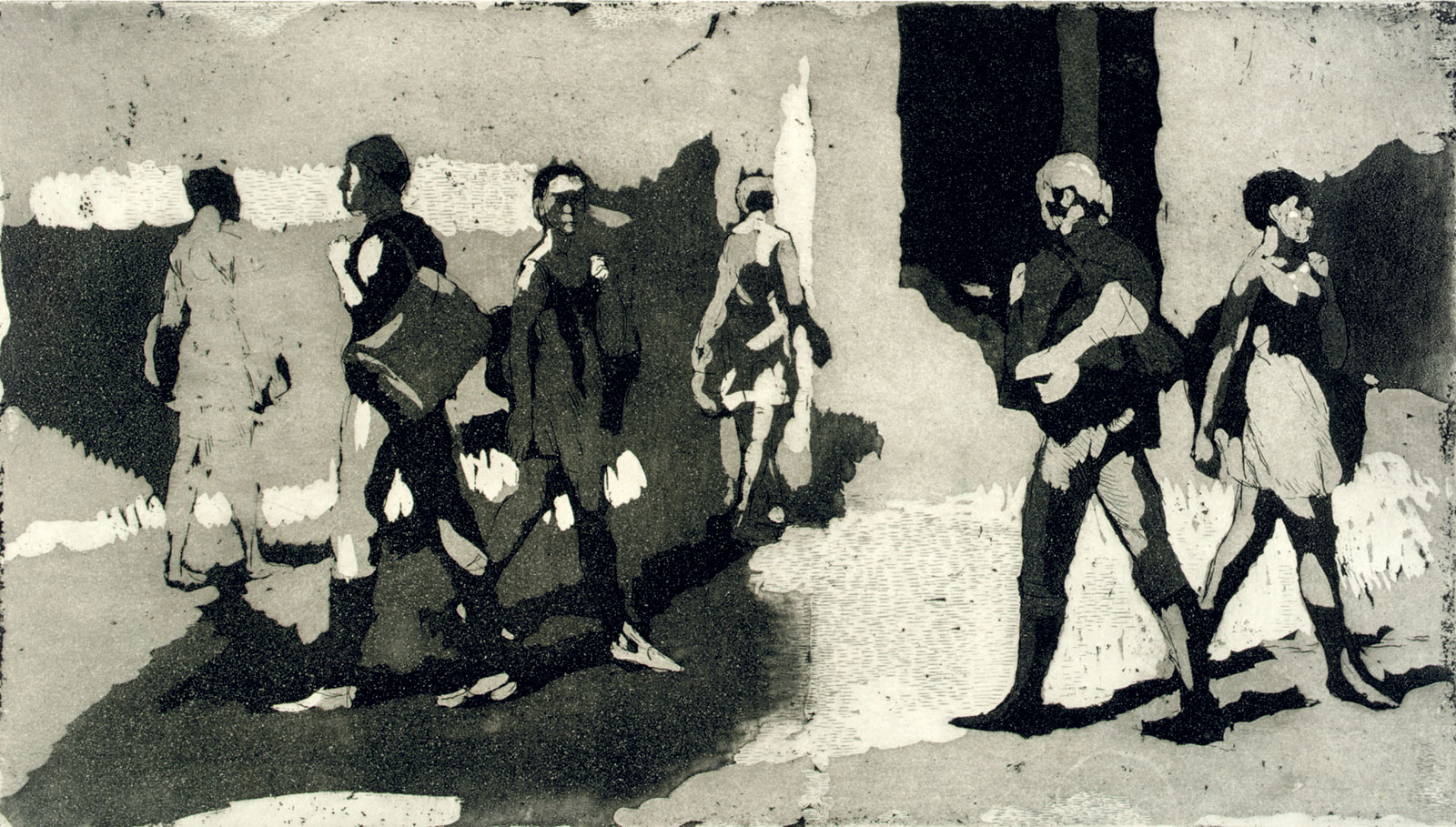 Isabel Bishop, Abrams Original Editions, *Students Walking*, 1971. ©Smithsonian American Art Museum
