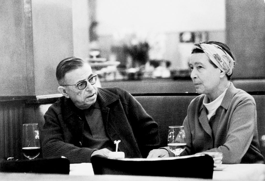 ©Bruno Barbey, *Jean-Paul Sartre y Simone de Beauvoir*, 1969