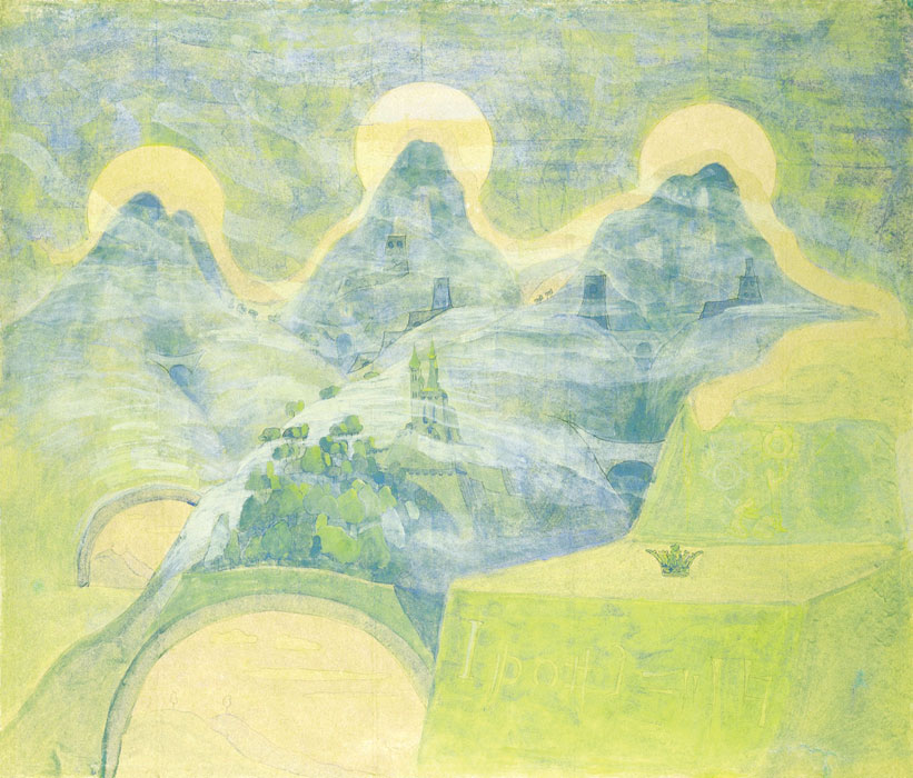Mikalojus Konstantinas Čiurlionis, *Finale* de la serie *Sonata de la serpiente*, 1908