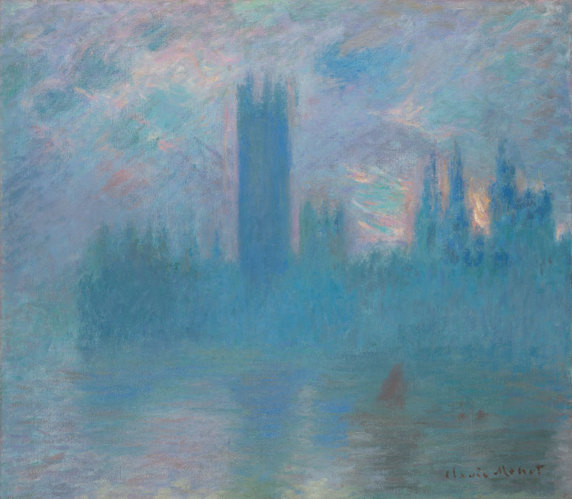 Claude Monet, *Casas del Parlamento, Londres*, 1900-1901. Art Institute of Chicago
