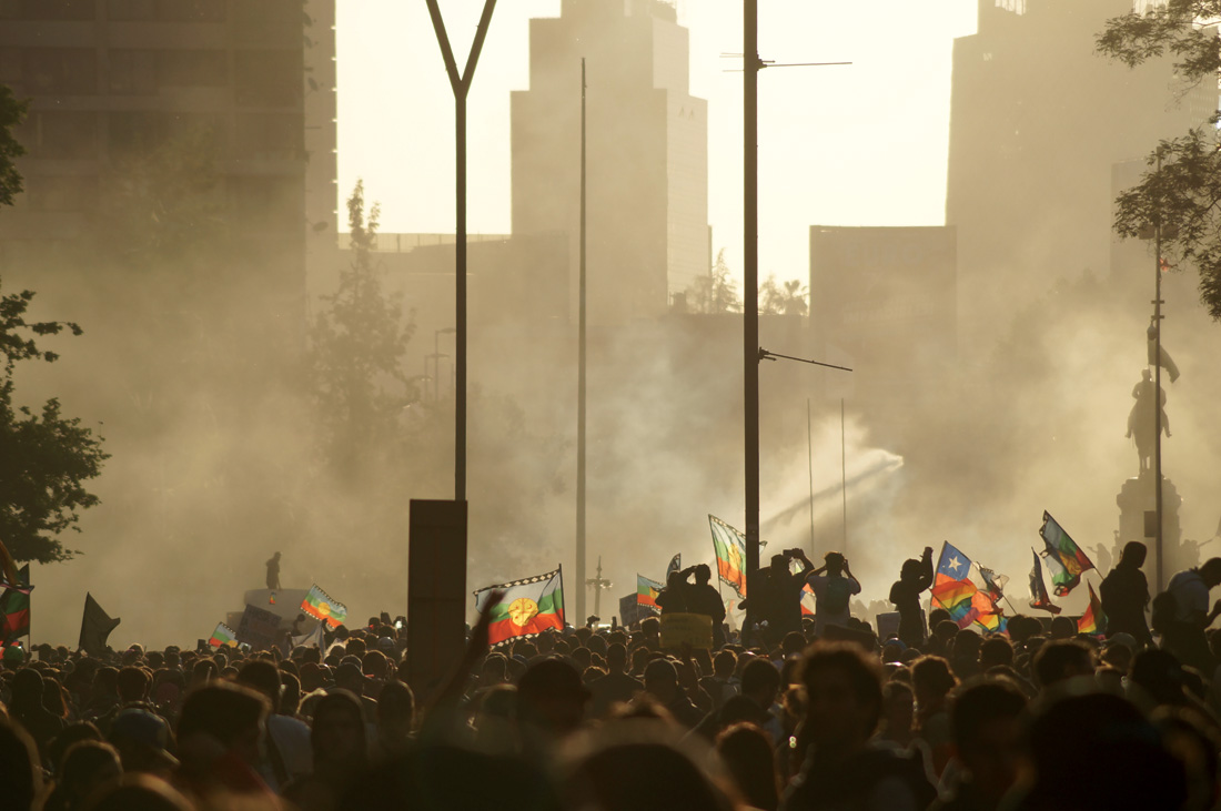 Manifestación en Santiago de Chile, 2019. Flickr 