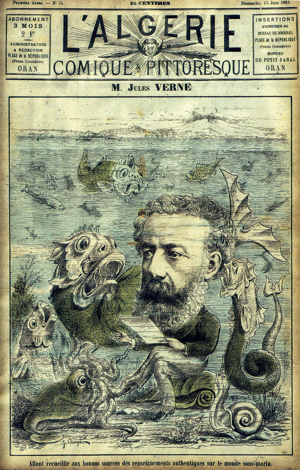 Portada de la revista *L’Algérie Comique et Pittoresque*, 1884 