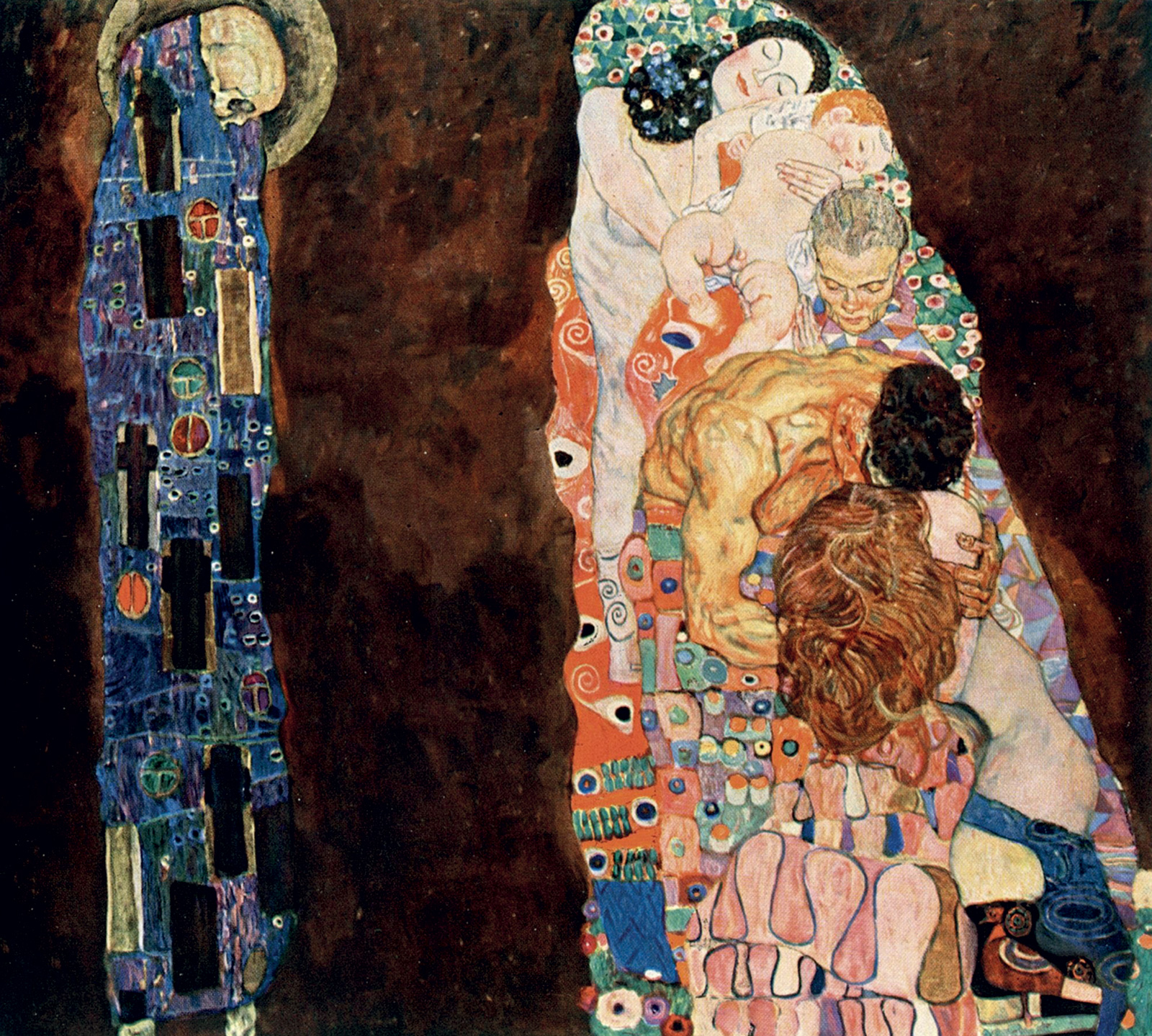 Gustav Klimt, *Vida y muerte*, 1915. Leopold Museum Vienna