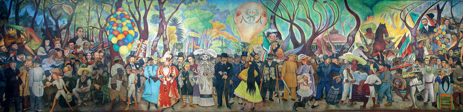 Diego Rivera, *Sueño de una tarde dominical en la Alameda Central*, 1947. Museo Mural Diego Rivera