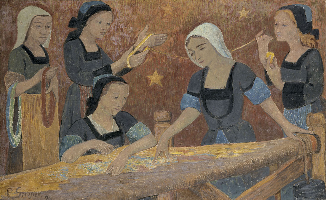 Paul Sérusier, _La tapisserie (les cinq tisseuses)_, 1924. Musée des Beaux-arts de la Ville de Paris