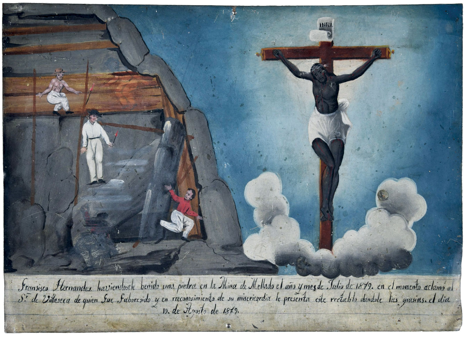 Exvoto dedicado al Señor de Villaseca, 1879. Museo del Carmen/Instituto Nacional de Antropología e Historia 